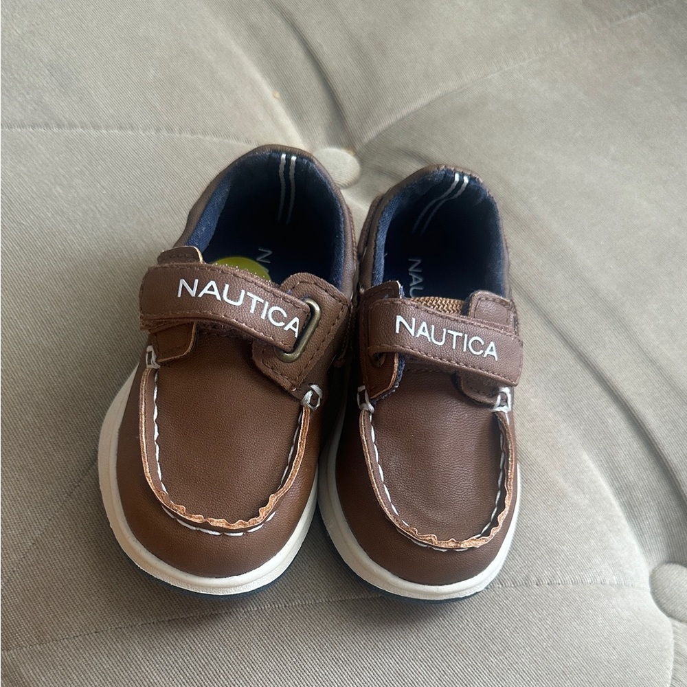 Nautica Brown Moccasins Leather Slip-On Shoes